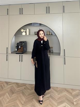 Oscar Keten Elbise Siyah