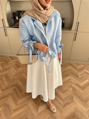 Oslo Jakar Ceket Bebe Mavi