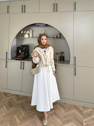 Oslo Jakar Ceket Bej