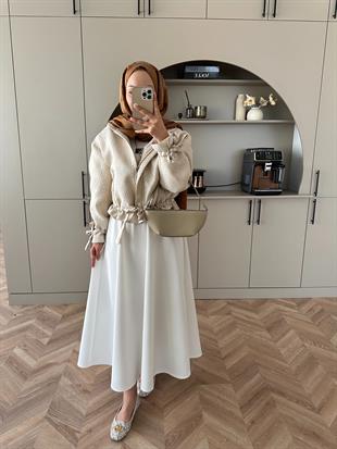 Oslo Jakar Ceket Bej