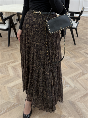 Otantik Desen Şifon Etek 