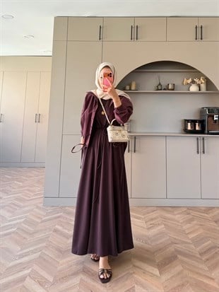 Oysh İçlik Elbise Mürdüm (4547)
