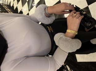 Peluş Kollu Çıtçıtlı Body Gri