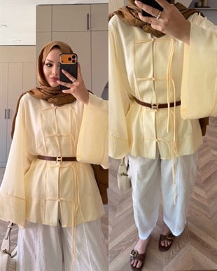 Peri Kimono Ceket ButterYellow (2366)