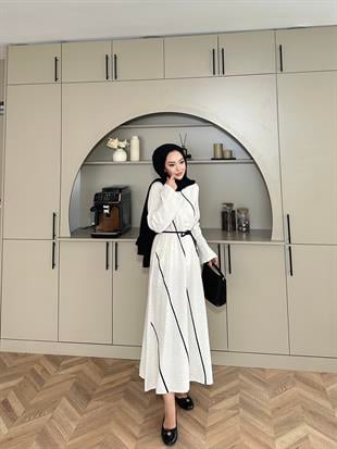 Pinterest Keten Elbise Bej 