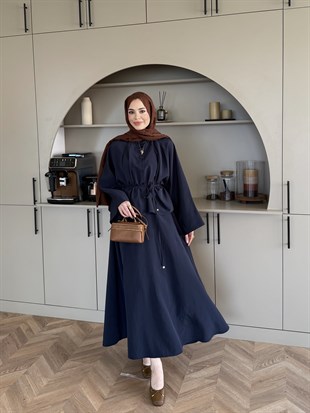 Plato Asimetrik Etekli Takım Lacivert (8029)