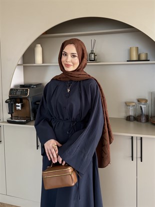 Plato Asimetrik Etekli Takım Lacivert (8029)