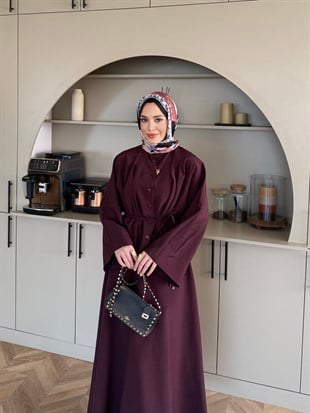 Plato Asimetrik Etekli Takım Mürdüm (8029) 