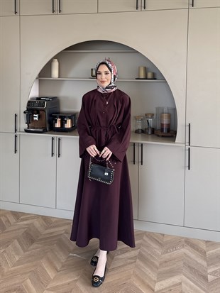 Plato Asimetrik Etekli Takım Mürdüm (8029) 