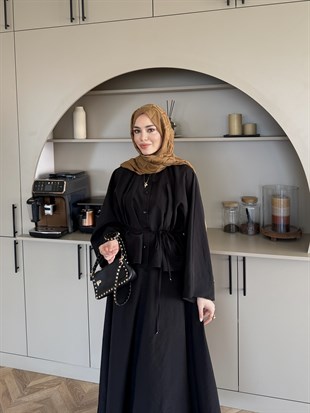 Kalinka Yandan Bağlamalı Şifon Elbise Pembe (26069)