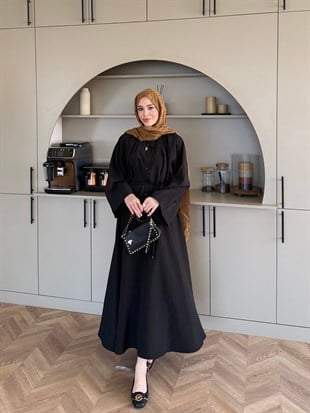 Kalinka Yandan Bağlamalı Şifon Elbise Pembe (26069)