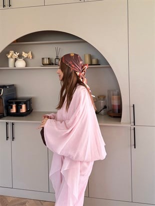 Pollex Yarasa Kol Pantolonlu Takım Pembe (5814)