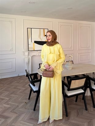 Prag Kat Kat Pantolon Takım ButterYellow (2025)