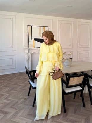 Prag Kat Kat Pantolon Takım ButterYellow (2025)