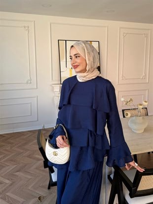 Prag Kat Kat Pantolon Takım Lacivert (2025)
