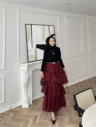 Premium Katkat Etek Bordo