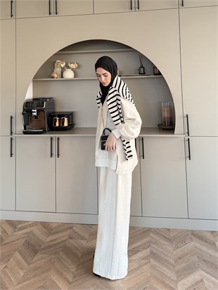Pulp Bomber Pantolonlu Takım Bej (4582)