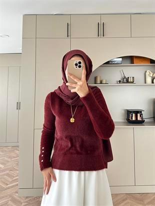 Pure Angora Kazak Bordo