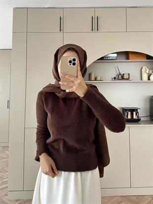 Pure Angora Kazak Kahve