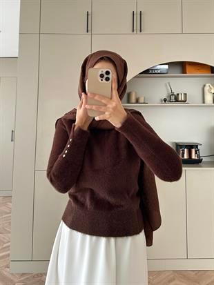 Pure Angora Kazak Kahve