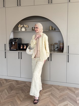 Râha İthal Pantolonlu Takım Bej (5820)