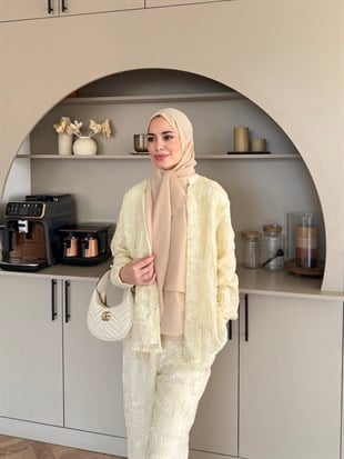 Râha İthal Pantolonlu Takım Bej (5820)