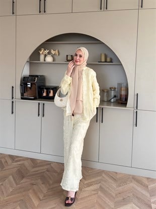 Râha İthal Pantolonlu Takım Bej (5820)