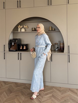 Râha İthal Pantolonlu Takım Mavi (5820)