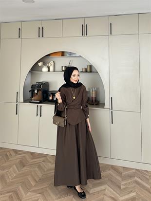 Raisa Cupra Etekli Takım Kahve