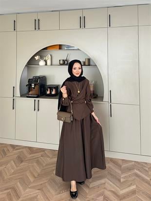 Raisa Cupra Etekli Takım Kahve