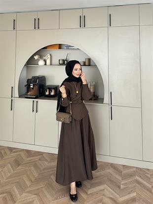 Raisa Cupra Etekli Takım Kahve