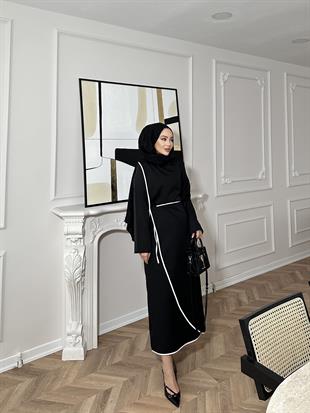 Rila Biyeli Elbise Siyah