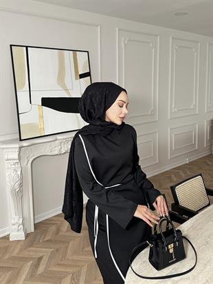 Rila Biyeli Elbise Siyah