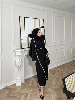 Rila Biyeli Elbise Siyah