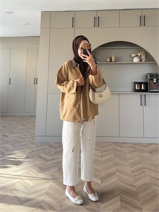 Rio Çıtçıtlı Ceket Camel (2381)