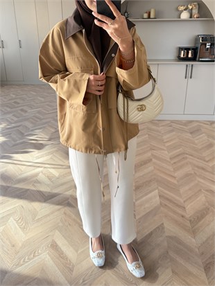 Rio Çıtçıtlı Ceket Camel (2381)