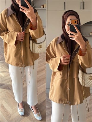 Rio Çıtçıtlı Ceket Camel (2381)