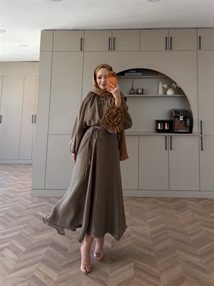 Ronnie Beli Bağlamalı Etekli Takım Haki (2383)