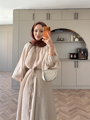 Ronnie Beli Bağlamalı Etekli Takım Taş (2383)