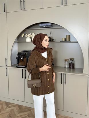 Rove Angora Hırka Acı Kahve