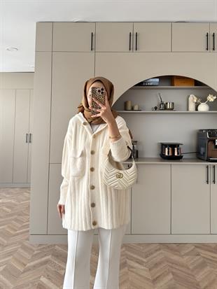 Rove Angora Hırka Ekru