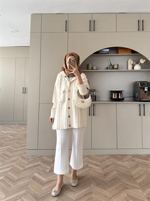 Rove Angora Hırka Ekru