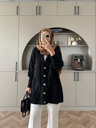 Rove Angora Hırka Siyah