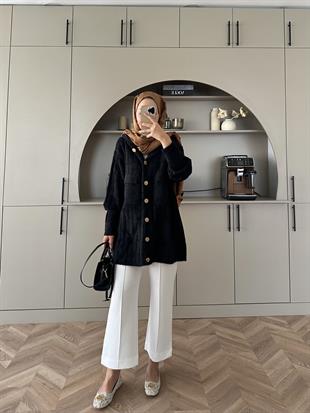 Rove Angora Hırka Siyah