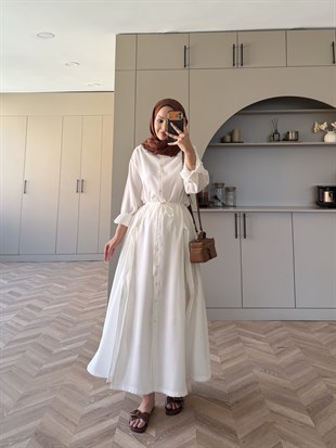 Ruiza Tunik/Elbise Beyaz (2364)