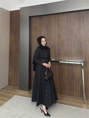 Ruslan Kemerli Kot Elbise Mavi (820)