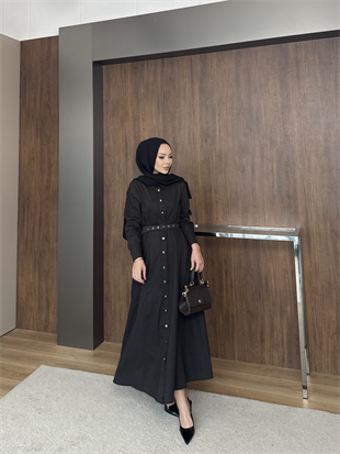 Ruslan Kemerli Kot Elbise Mavi (820)