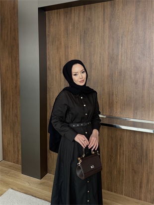 Ruslan Kemerli Kot Elbise Mavi (820)