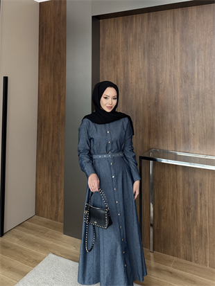 Ruslan Kemerli Kot Elbise Yeşil (820)