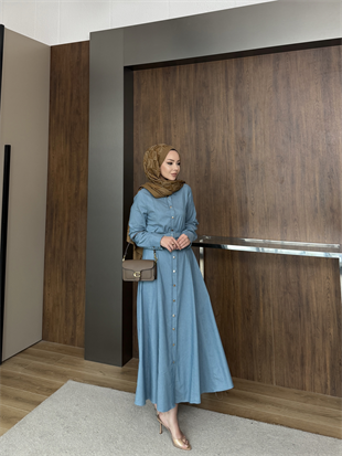 Ruslan Kemerli Kot Elbise Ekru (820)